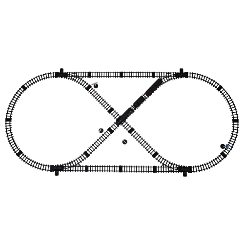 Kolejka Retro z Funkcją Dymu, Świateł i Dźwięku