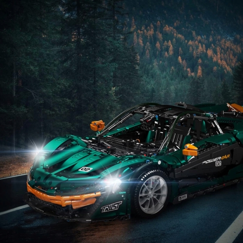 Zestaw Klocków Auto Sportowe Zielone 3268el.