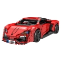 Zestaw Klocków Pojazd Sportowe Czerwone 1311el.