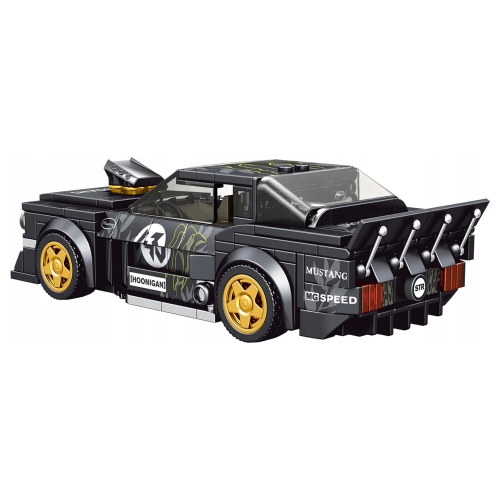 Zestaw Klocków Auto Sportowe Czarne 414el.