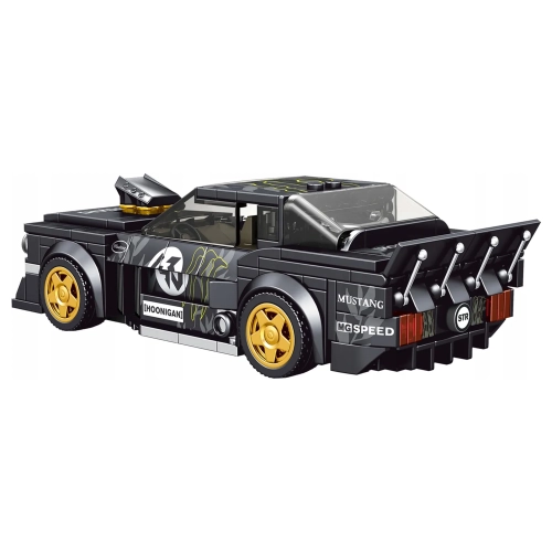 Zestaw Klocków Auto Sportowe Czarne 414el.