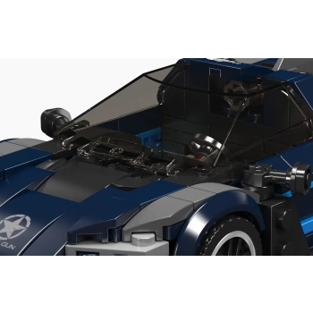 Zestaw Klocków Pojazd Sportowe Czarny 405el.