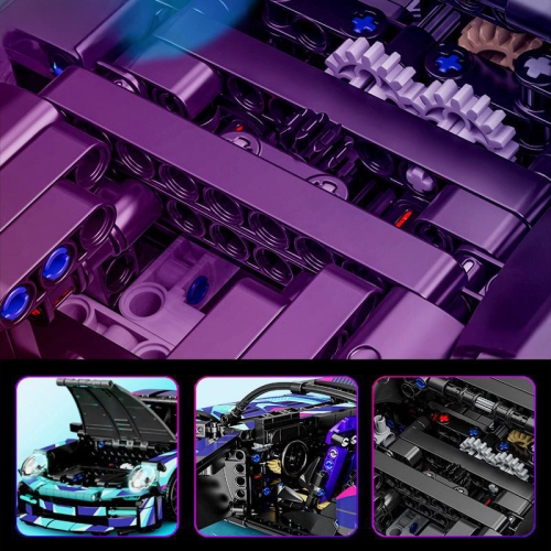 Klocki Auto Sportowe 1116el.