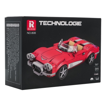 Zestaw Klocków Auto Kabriolet Czerwony 311el.