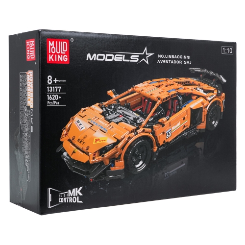 Zestaw Klocków Pojazd Sportowy Pomarańczowy 1620el.