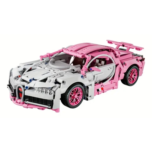 Zestaw Klocków Auto Sportowe Różowe 1132el.