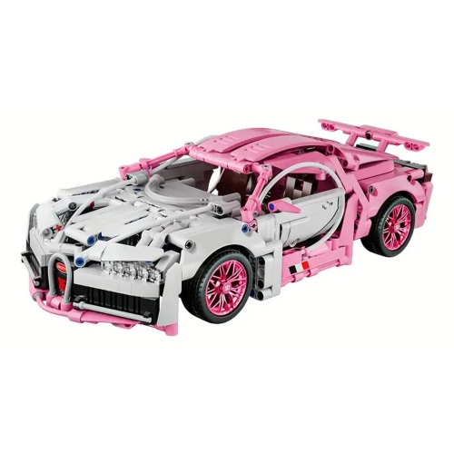 Zestaw Klocków Auto Sportowe Różowe 1132el.