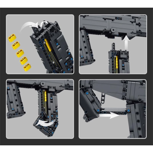 Zestaw Klocków Militaria Karabin 1133el.