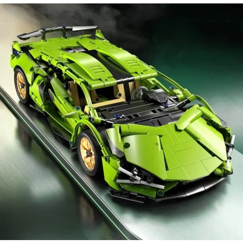 Zestaw Klocków Auto Sportowe Zielone 470el.