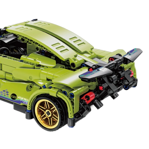 Zestaw Klocków Auto Sportowe Zielone 470el.