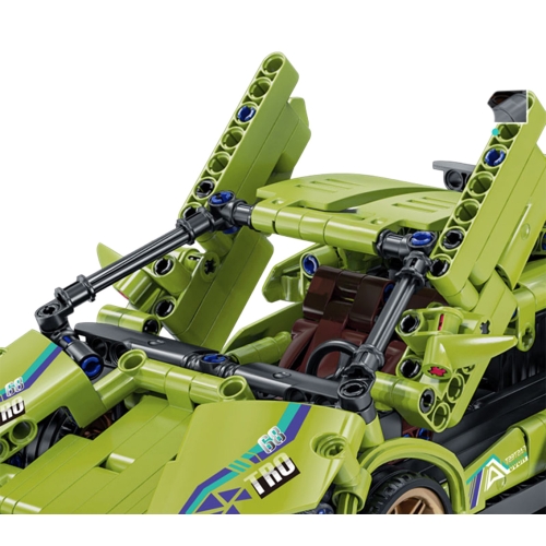 Zestaw Klocków Auto Sportowe Zielone 470el.