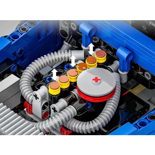 Zestaw Klocków Pojazd Terenowy  2087el. Niebieski