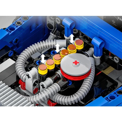 Zestaw Klocków Pojazd Terenowy  2087el. Niebieski