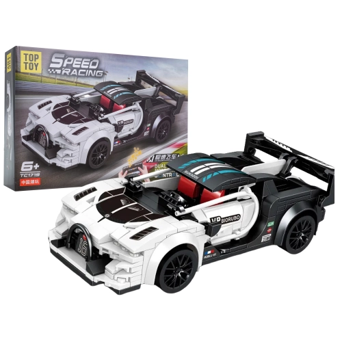 Zestaw Klocków Auto Sportowe Białe  R/C