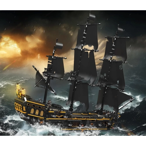 Zestaw Klocków Statek Piracki Czarny 3180el.