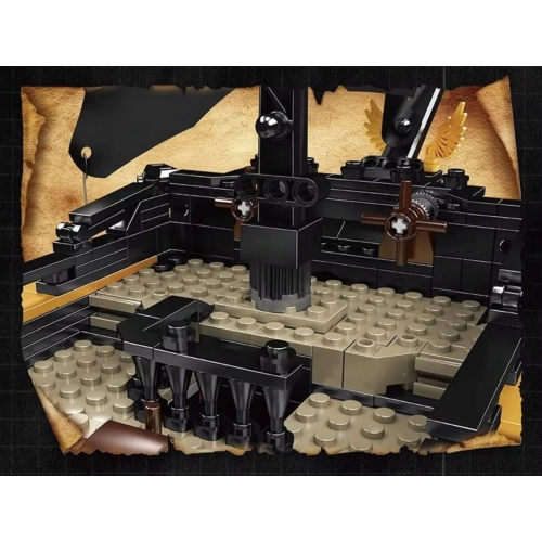 Zestaw Klocków Statek Piracki Czarny 3180el.