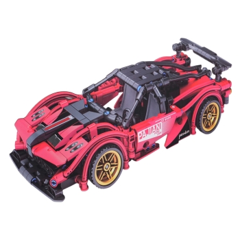 Zestaw Klocków Auto Sportowe Czerwone 482el.