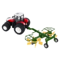 Traktor + Zgrabiarka R/C 1:24 Czerwony