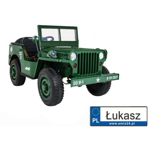 Jeep Wojskowy Retro na Akumulator 4x4 24V JH-101.24V