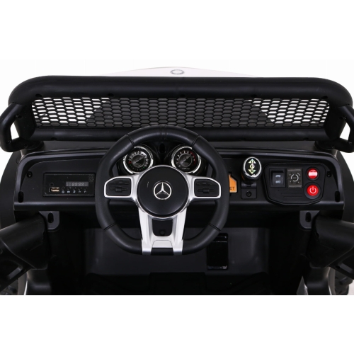 Pojazd Na Akumulator Mercedes Benz Unimog Biały JL199