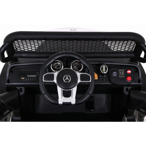 Pojazd Na Akumulator Mercedes Benz Unimog Biały JL199