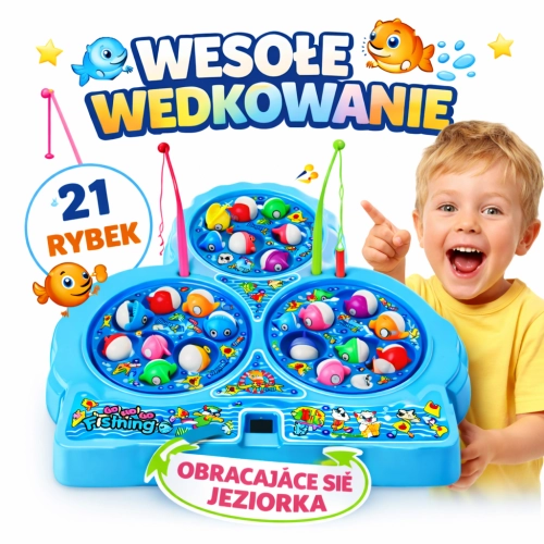 Gra Zręcznościowa Rybki Łowienie Rybek Wesołe Wędkowanie 355.NIE