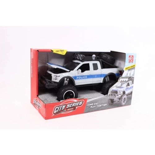 Auto Policja Radiowóz z napędem otwierane drzwi i bagażnik RJ5526A
