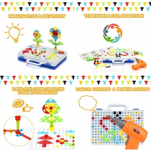 Zestaw Klocków do skręcania 237 el. MX0306851