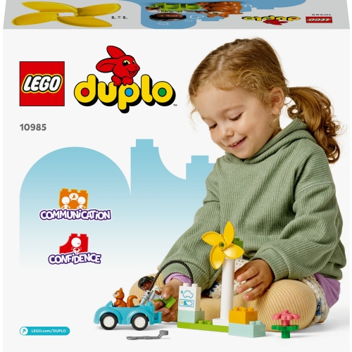 Klocki LEGO DUPLO Turbina wiatrowa i samochód elektryczny 10985