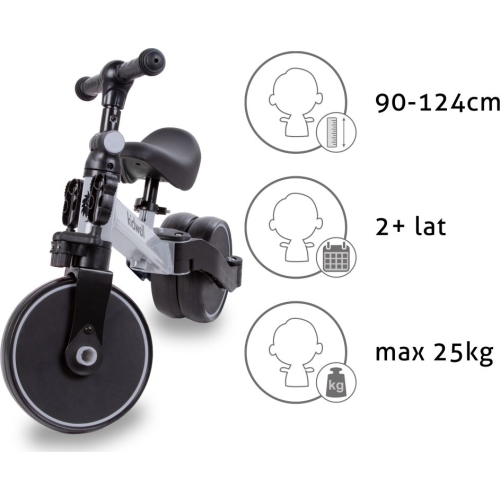 Kidwell Rowerek biegowy trójkołowy 3w1 PICO szary 4180