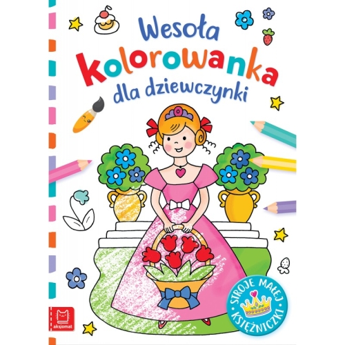 Wesoła kolorowanka dla dziewczynki. Stroje małej księżniczki 4681