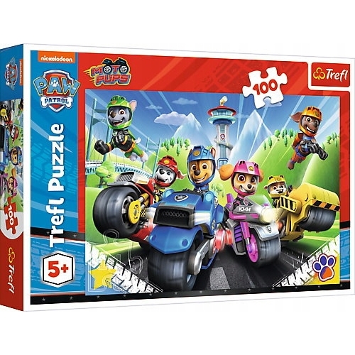 Psi Patrol na motorach Trefl 16430 Puzzle 100 elementów