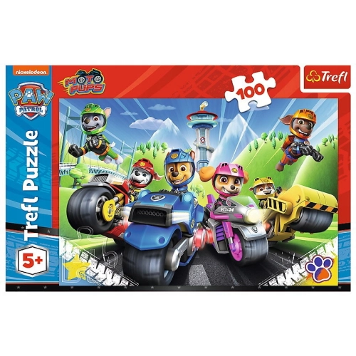 Psi Patrol na motorach Trefl 16430 Puzzle 100 elementów