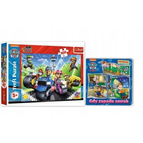 Psi Patrol na motorach Trefl 16430 Puzzle 100 elementów