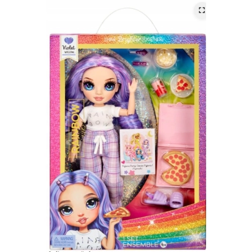 RAINBOW HIGH JUNIOR LALKA W PIŻAMIE VIOLET 3705