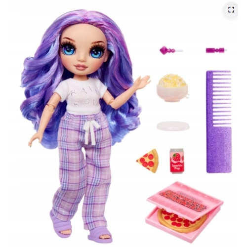 RAINBOW HIGH JUNIOR LALKA W PIŻAMIE VIOLET 3705