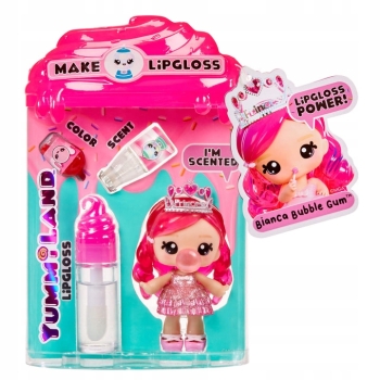 YUMMILAND LALKA Z BŁYSZCZYKIEM BIANCA BUBBLEGUM GUMA BALONOWA 0711