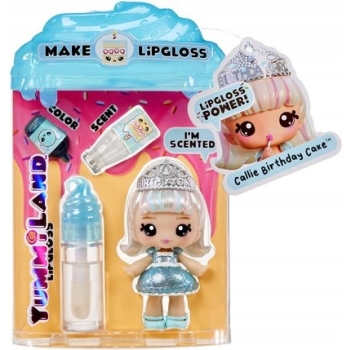 Yummiland Mała lalka z błyszczykiem do ust - Callie Birthday Cake tort 0704