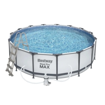 Basen stelażowy Steel Pro MAX 457x122 15FT BESTWAY 5w1 + Akcesoria
