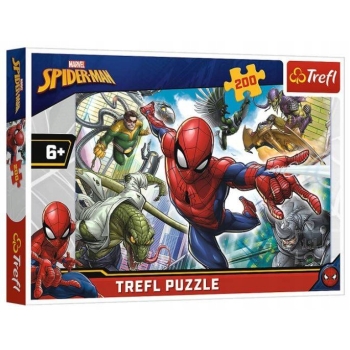 Puzzle 200 Spiderman Urodzony bohate Trefl 13235