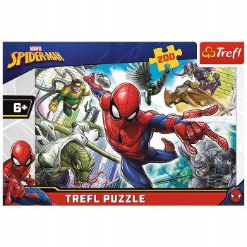 Puzzle 200 Spiderman Urodzony bohate Trefl 13235