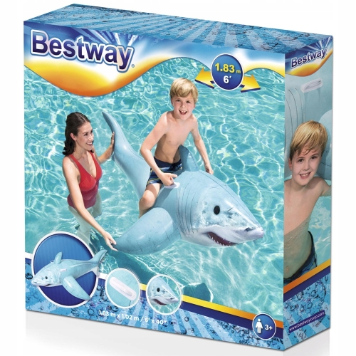 Rekin dmuchany 183x102cm Bestway 41405