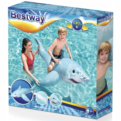 Rekin dmuchany 183x102cm Bestway 41405