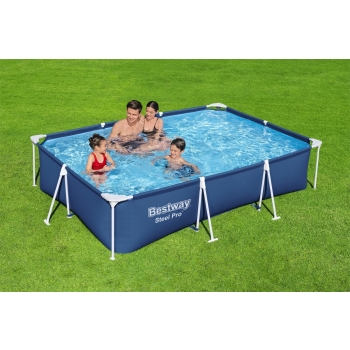 Basen Stelażowy Steel Pro 300x201x66 Prostokątny BESTWAY 56404