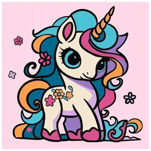 Zestaw Artystyczny Malowanie po numerach Jednorożec Uni Qbee