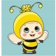 Zestaw Artystyczny Malowanie po numerach Pszczółka Qbee