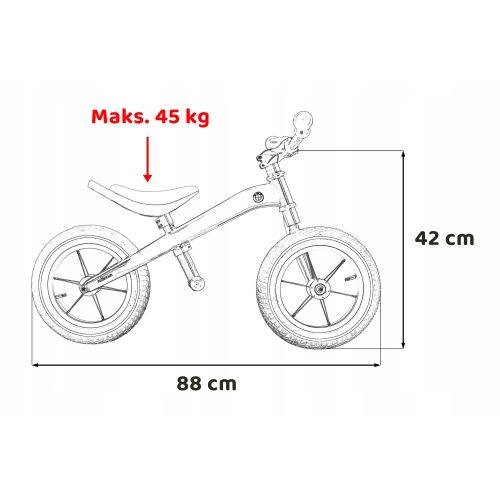 Rowerek Biegowy BMW Rastar dla dzieci + Ekoskóra + Regulacja siodełka RSZ1206