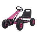 Gokart dla dziewczynki na Pedały AIR PerHour Pompowane koła Różowy