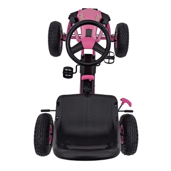 Gokart dla dziewczynki na Pedały AIR PerHour Pompowane koła Różowy