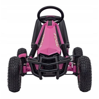 Gokart dla dziewczynki na Pedały AIR PerHour Pompowane koła Różowy